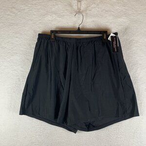 Island Escape Swim Shorts Women's Size Plus‎ Size 18W Black Elastic Waist 9857